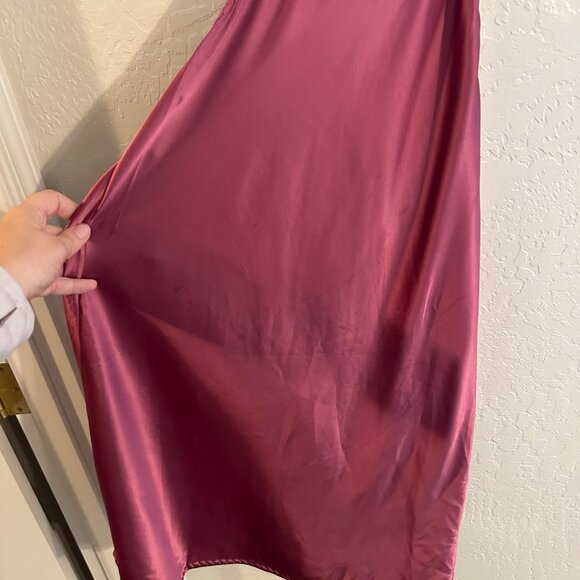NWT Free People Bundle of Champagne & Pink Silky Slip Halter Dresses - Picture 5 of 14